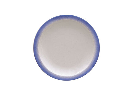 Plato de Postre Tramontina Rústico Azul en Porcelana Decorada 21 cm