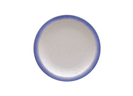 Plato de Postre Tramontina Rústico Azul en Porcelana Decorada 21 cm