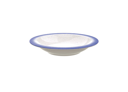 Plato Hondo Tramontina Rústico Azul en Porcelana Decorada 22 cm