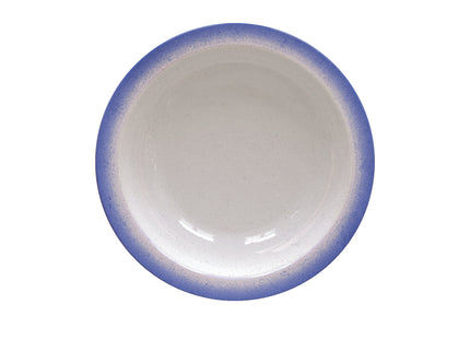 Plato Hondo Tramontina Rústico Azul en Porcelana Decorada 22 cm