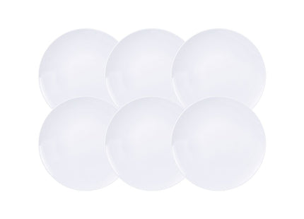 Kit Plato Raso Tramontina Leonora en Porcelana 25 cm 06 Piezas
