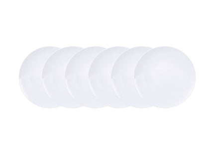 Kit Plato Raso Tramontina Leonora en Porcelana 25 cm 06 Piezas