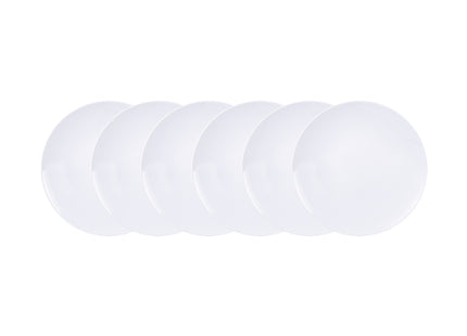Kit Plato Raso Tramontina Leonora en Porcelana 25 cm 06 Piezas