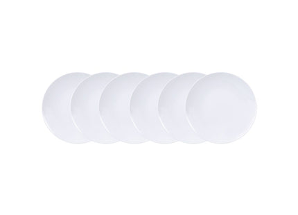 Kit Plato Postre Tramontina Leonora en Porcelana 19 cm 06 Piezas