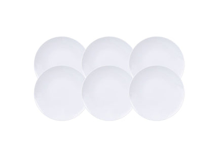 Kit Plato Postre Tramontina Leonora en Porcelana 19 cm 06 Piezas
