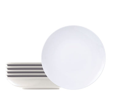 Kit Plato Hondo Tramontina Leonora en Porcelana 21 cm 6 Piezas