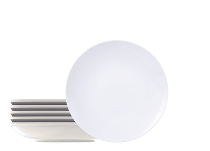 Kit Plato Hondo Tramontina Leonora en Porcelana 21 cm 6 Piezas