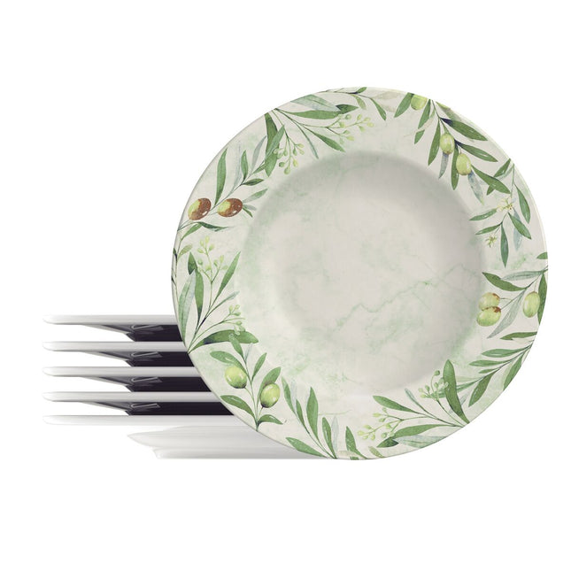 Kit Plato Raso Tramontina Oliva en...