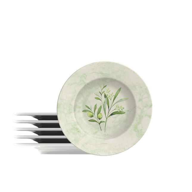 Kit Plato Postre Tramontina Oliva en...