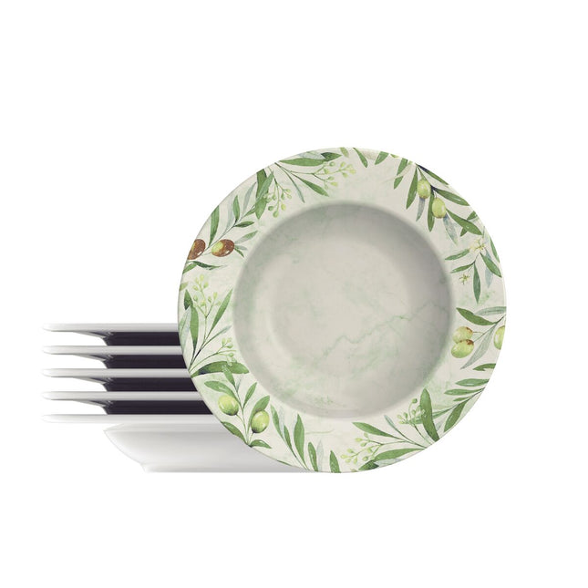 Kit Plato Raso Tramontina Oliva en...