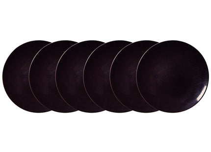 Kit Plato Raso Tramontina Ametista en Porcelana Decorada 28 cm 06 Piezas