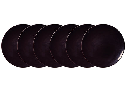 Kit Plato Raso Tramontina Ametista en Porcelana Decorada 28 cm 06 Piezas