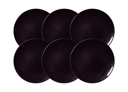 Kit Plato Raso Tramontina Ametista en Porcelana Decorada 28 cm 06 Piezas