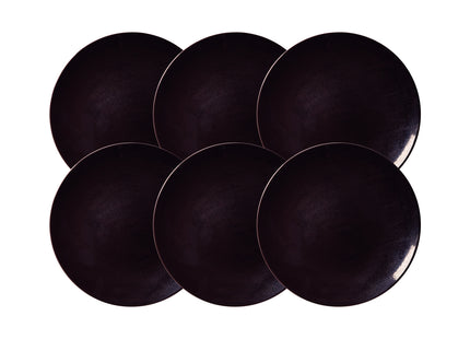 Kit Plato Raso Tramontina Ametista en Porcelana Decorada 28 cm 06 Piezas