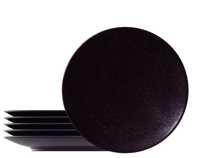 Kit Plato Postre Tramontina Ametista en Porcelana Decorada 21 cm 06 Piezas