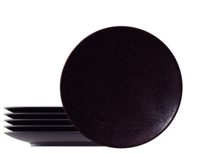 Kit Plato Postre Tramontina Ametista en Porcelana Decorada 21 cm 06 Piezas