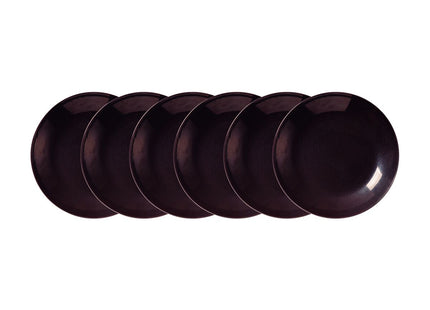 Kit Plato Hondo Tramontina Ametista en Porcelana Decorada 22 cm 06 Piezas