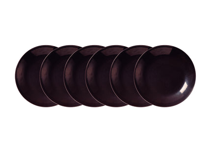 Kit Plato Hondo Tramontina Ametista en Porcelana Decorada 22 cm 06 Piezas