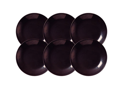 Kit Plato Hondo Tramontina Ametista en Porcelana Decorada 22 cm 06 Piezas
