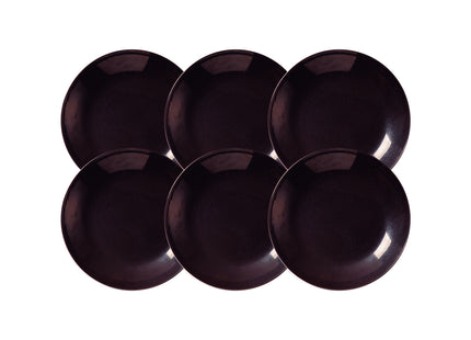 Kit Plato Hondo Tramontina Ametista en Porcelana Decorada 22 cm 06 Piezas