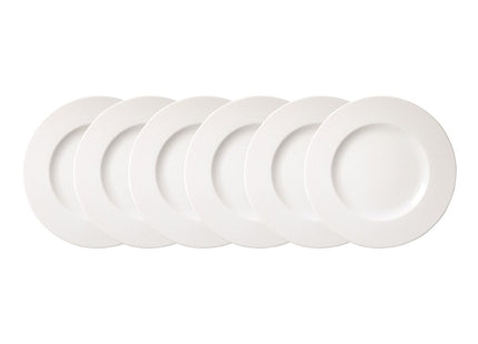 Kit Plato Raso Tramontina Quartzo en Porcelana Decorada 28 cm 06 Piezas