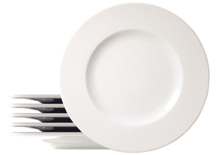 Kit Plato Raso Tramontina Quartzo en Porcelana Decorada 28 cm 06 Piezas