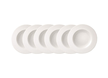 Kit Plato Hondo Tramontina Quartzo en Porcelana Decorada 23 cm 06 Piezas