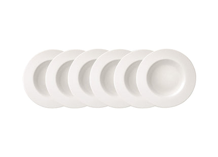 Kit Plato Hondo Tramontina Quartzo en Porcelana Decorada 23 cm 06 Piezas