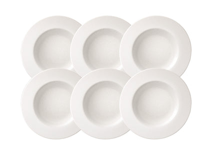 Kit Plato Hondo Tramontina Quartzo en Porcelana Decorada 23 cm 06 Piezas