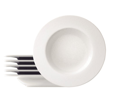 Kit Plato Hondo Tramontina Quartzo en Porcelana Decorada 23 cm 06 Piezas