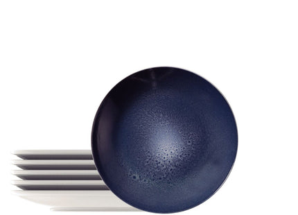 Kit Plato Postre Tramontina Topázio en Porcelana Decorada 21 cm 06 Piezas