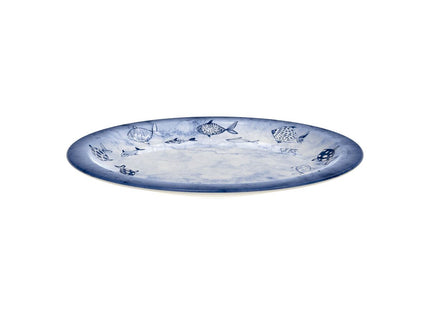 Plato Raso Tramontina Peixes en Porcelana Decorada 28 cm