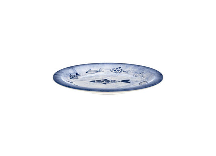 Plato Postre Tramontina Peixes en Porcelana Decorada 21 cm