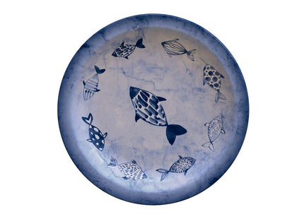 Plato Postre Tramontina Peixes en Porcelana Decorada 21 cm