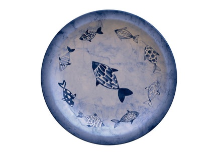 Plato Postre Tramontina Peixes en Porcelana Decorada 21 cm