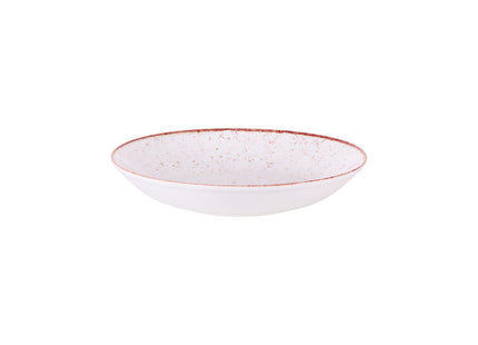 Plato Hondo Tramontina Rústico Marrón en Porcelana Decorada 22 cm