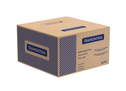 Plato Raso Sancho Tramontina MaxForce en Porcelana 27 cm